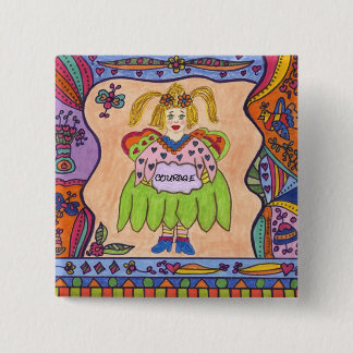FAIRY OF COURAGE PINBACK BUTTON