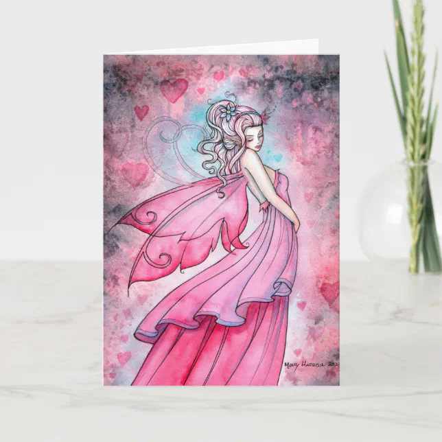 Fairy Of Love Fantasy Art By Molly Harrison Card 