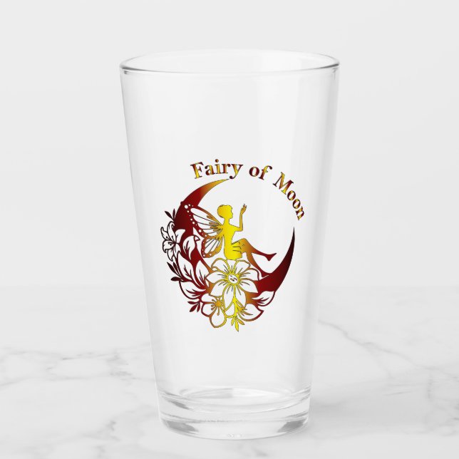 Fairy of Moon Drinkware Glass (Front)