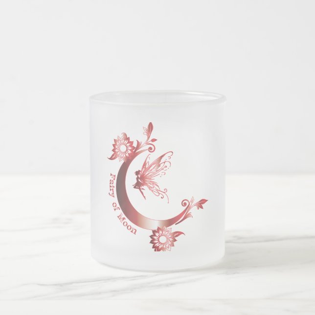 Fairy of moon Women Glass Mug (Center)