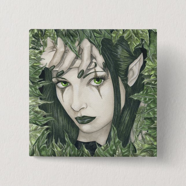 Fairy of the Dark Forest button (Front)