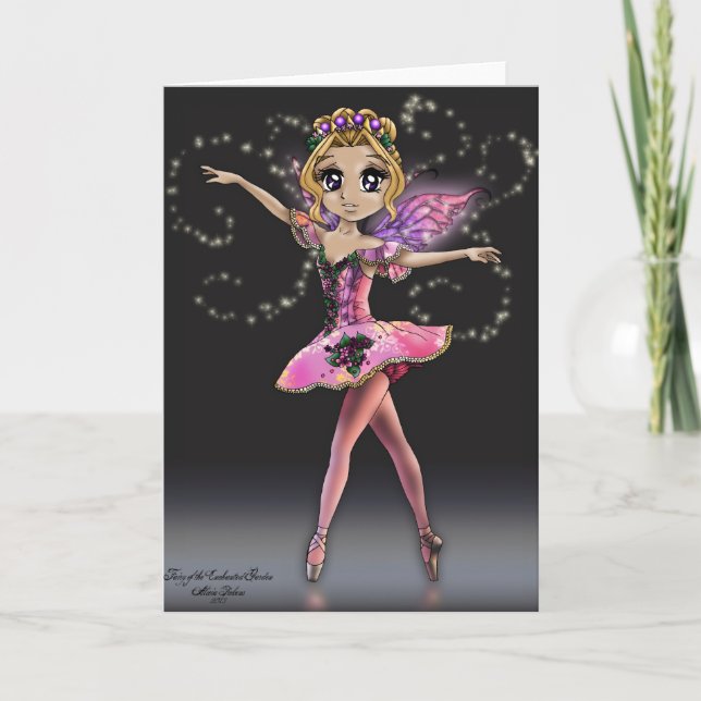 Fairy of the Enchanted Garden Greeting Card (Front)