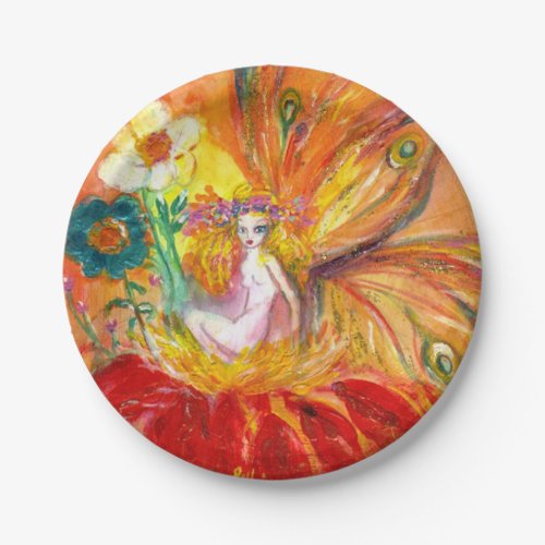 FAIRY OF THE FLOWERS PAPER PLATES