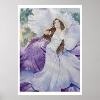 Fairy of the Irises Poster