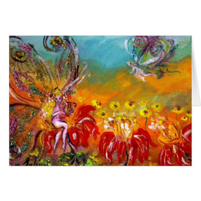 FAIRY OF THE RED FLOWERS CARDS (Front Horizontal)