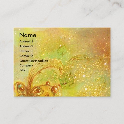 FAIRY OF THE RED FLOWERS  Magic Butterfly Plant Business Card