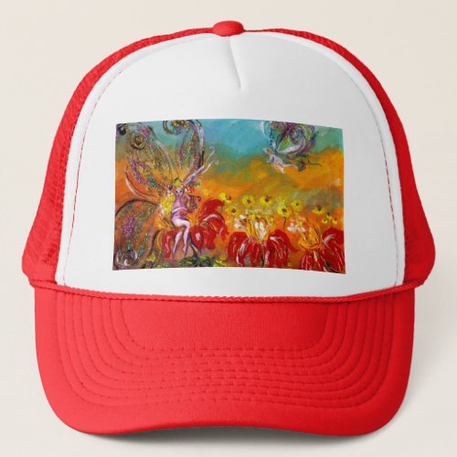 FAIRY OF THE RED FLOWERS TRUCKER HAT