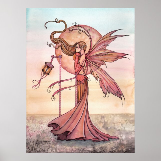 Fairy of the Sun Fantasy Art Print (Front)