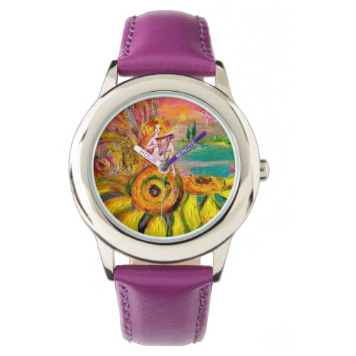 FAIRY OF THE SUNFLOWERSPink Fuchsia Watch