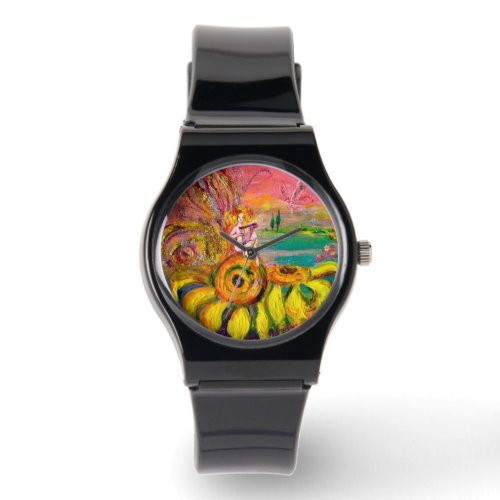 FAIRY OF THE SUNFLOWERSPink Fuchsia Watch