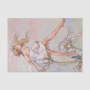Fairy on a Flower by Florence Anderson Tissue Paper