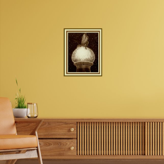 "Fairy on the Dome" by Fidus 16 x 20 poster (Living Room 2)