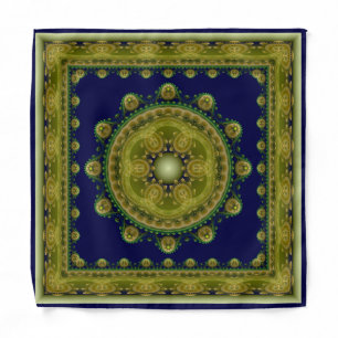 Fairy oriental fractal framed pattern bandana