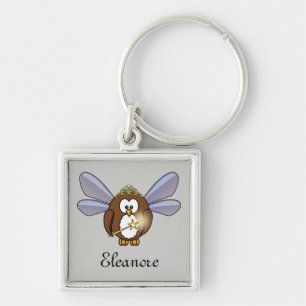 fairy owl keychain