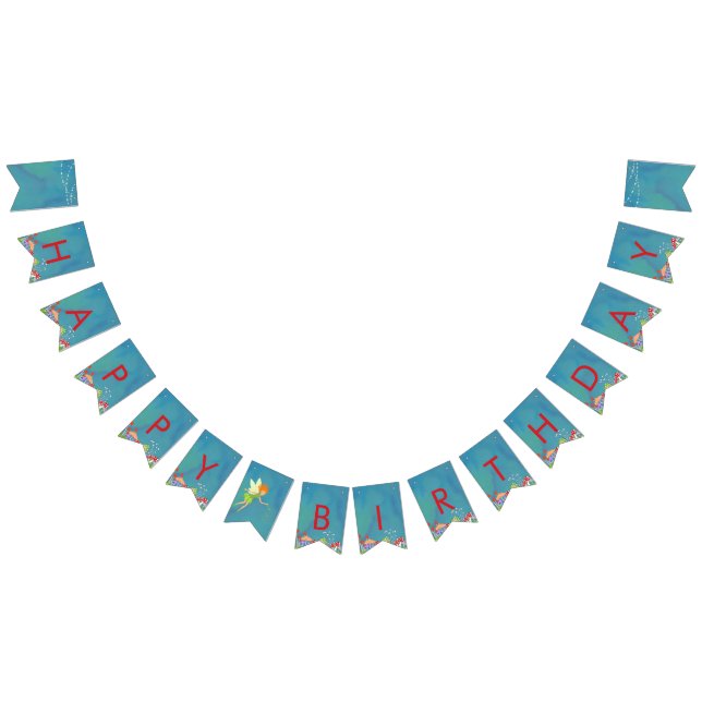 Fairy Party Bunting Flag Banner (Happy Birthday) (All)