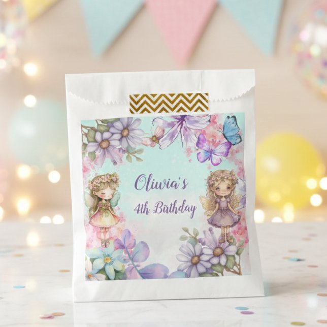 Fairy Party Garden birthday Favor Bag (Creator Uploaded)