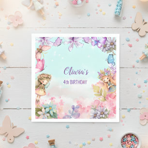 Fairy Party Garden birthday Napkins