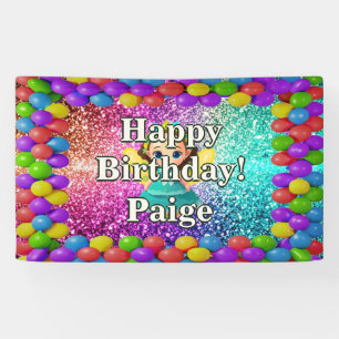 Fairy Personalized character birthday banner