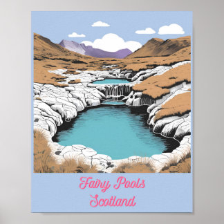 Fairy Pools, Scotland Poster