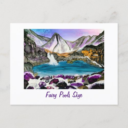 Fairy Pools Skye Scotland  Postcard