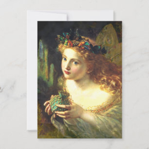 Fairy Portrait Painting Art Note Card