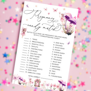 Fairy Pregnancy Candy Bar   Baby Shower Game
