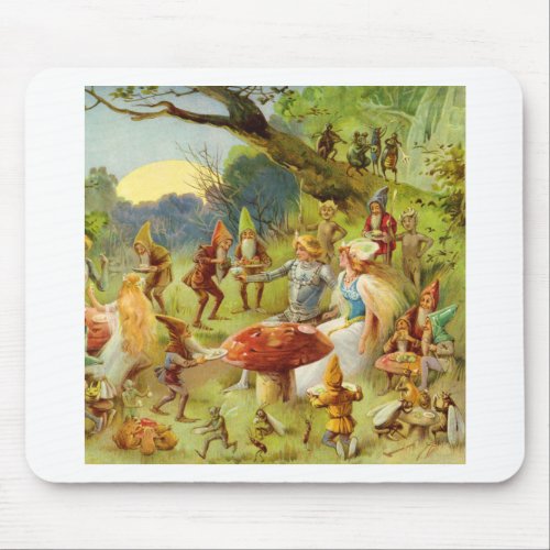 Fairy Prince and Thumbelina in the Magic Forest Mouse Pad