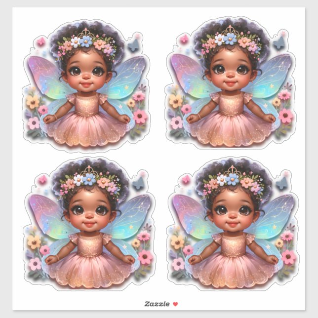 Fairy Princes with Sparking Wings Sticker (Sheet)