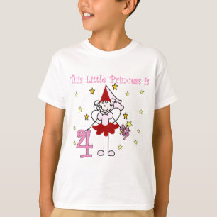 Fairy Princess 4th Birthday Tshirts and Gifts