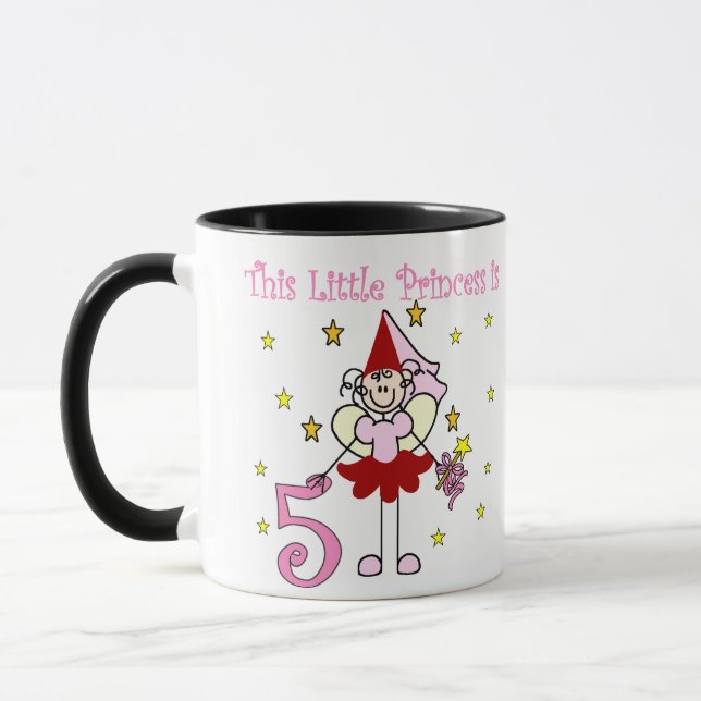 Fairy Princess 5th Birthday Mug (Left)