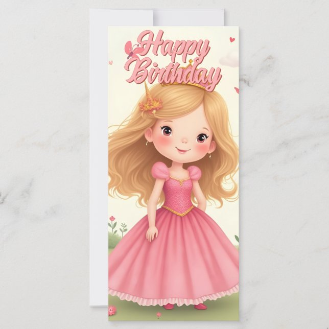 Fairy Princess Birthday in a Pink Dream (Front)