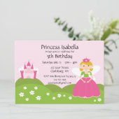 Fairy Princess Birthday Invitation (Standing Front)