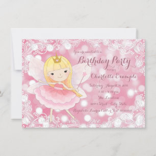 Fairy Princess Birthday Party Invitation