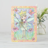 Fairy Princess Birthday Party Invite for Girls (Standing Front)