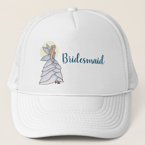 Fairy Princess Bride Dress Fashion Illustration Trucker Hat