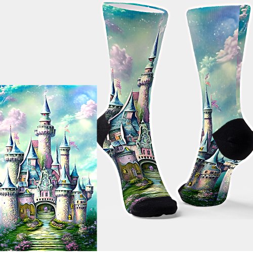 Fairy Princess Castle Socks