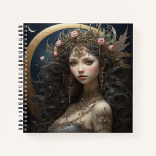 Fairy Princess & Crescent Moon Hard Cover Journal