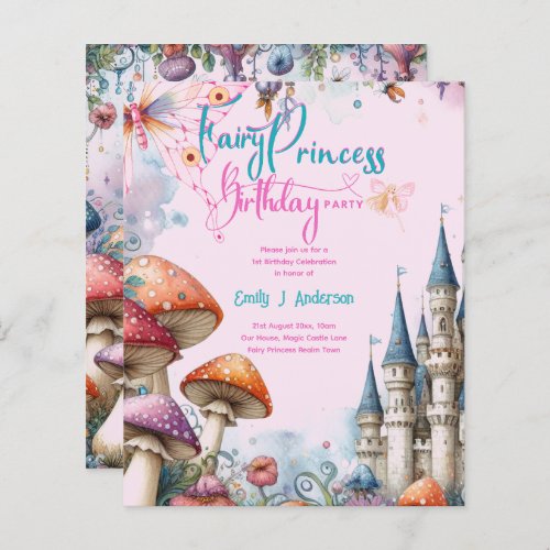 Fairy Princess Daughters Birthday Budget Fairycore