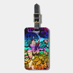 Fairy Princess Flying with Butterflies Luggage Tag