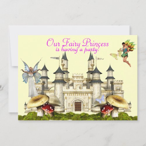 fairy princess invitation