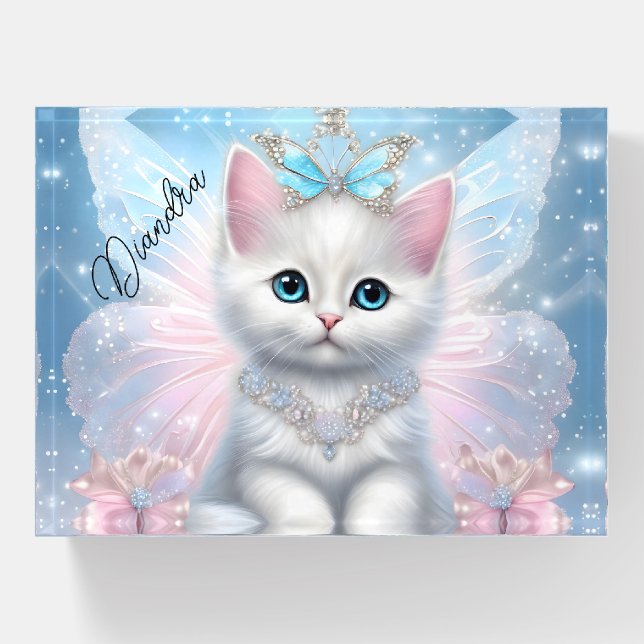 Fairy Princess Kitten Paperweight (Front)