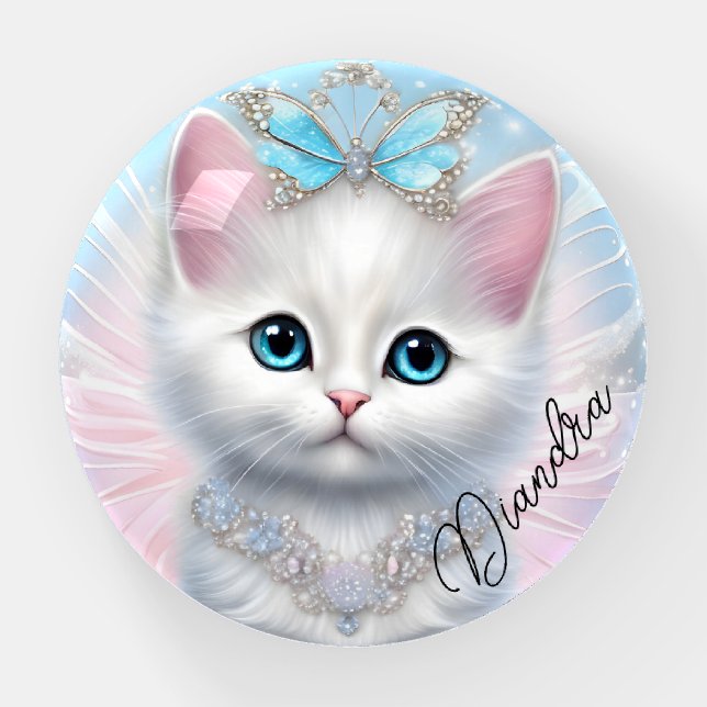 Fairy Princess Kitten Paperweight (Front)