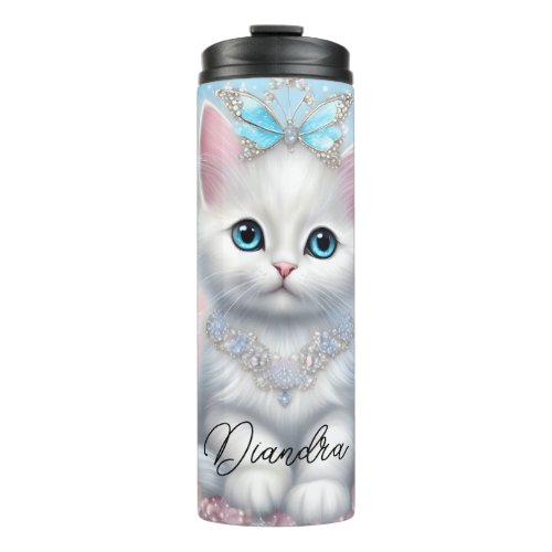 Fairy Princess Kitten Thermal Tumbler