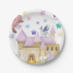 Fairy Princess Magical Castle Paper Plates