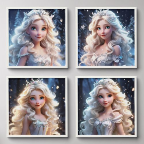 Fairy princess magical fairytale fae blonde girl peel and stick photo tile