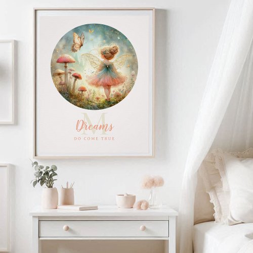 Fairy Princess Magical Garden Dreamy Inspirational Poster