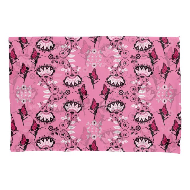 Fairy Princess Pattern Print Pillow Case (Front-Left)