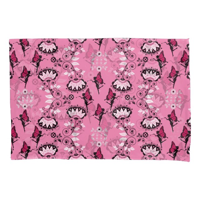 Fairy Princess Pattern Print Pillow Case (Front)