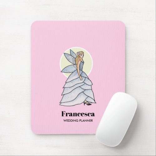 Fairy Princess Petals Dress Fashion Illustration Mouse Pad