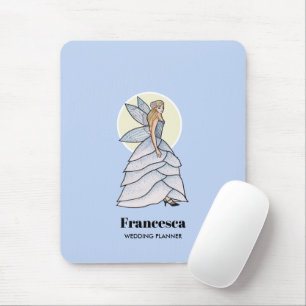 Fairy Princess Petals Fashion Illustration Mouse Pad
